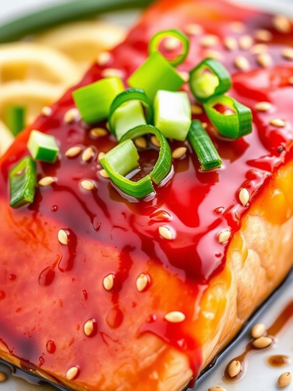 savory teriyaki salmon dish