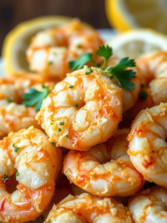 shrimp with garlic parmesan