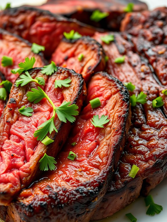 smoky flavorful steak dish