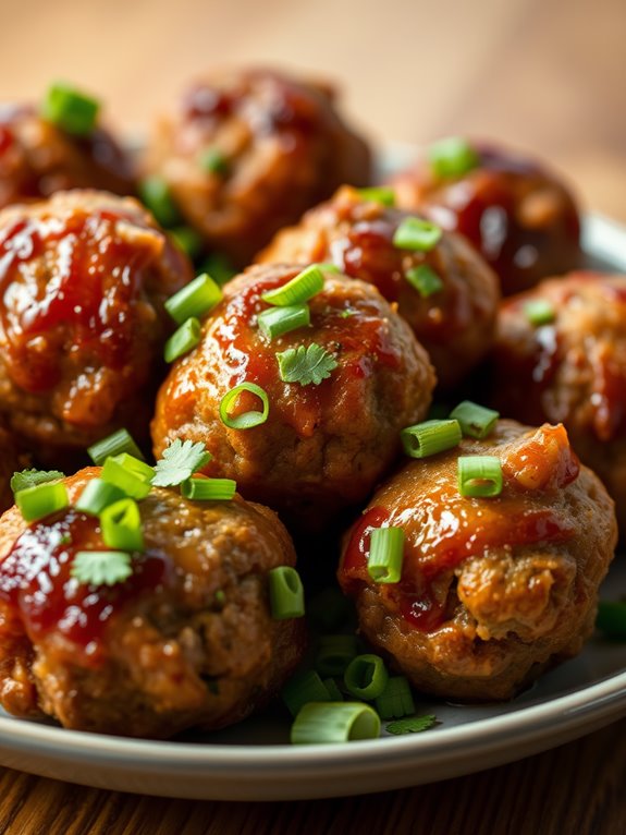 spicy asian inspired meatballs recipe