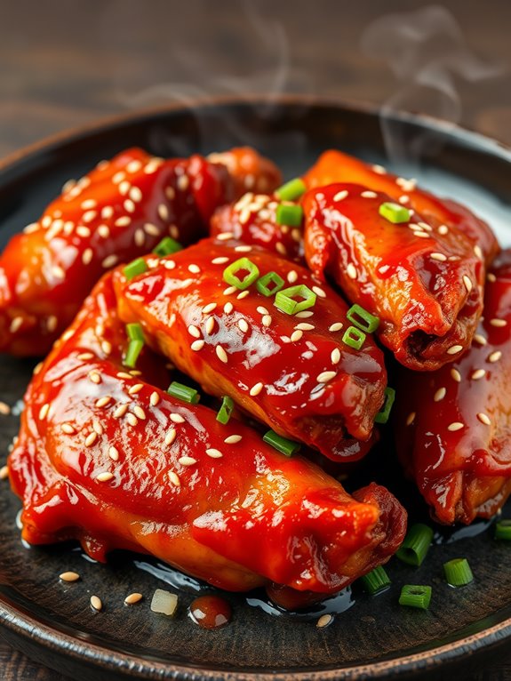 spicy korean chicken wings