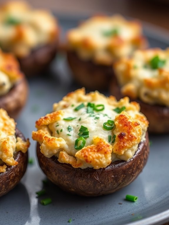 stuffed mushrooms in air fryer