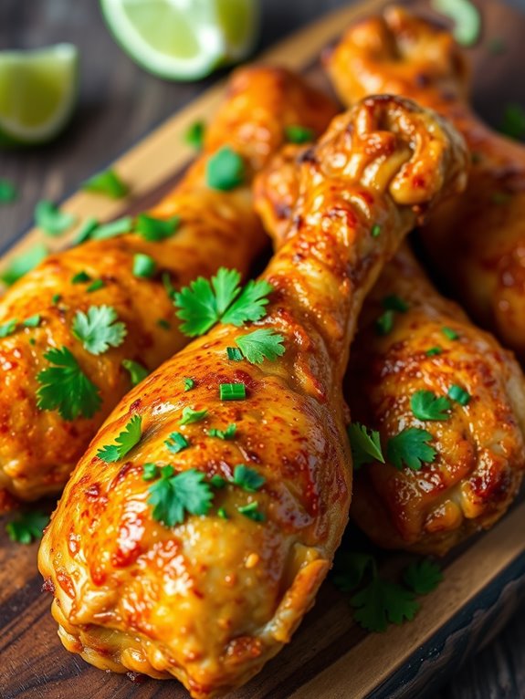 tangy lime flavored chicken drumsticks