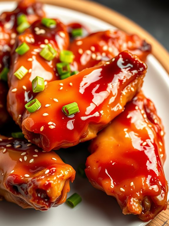 teriyaki flavored chicken wings