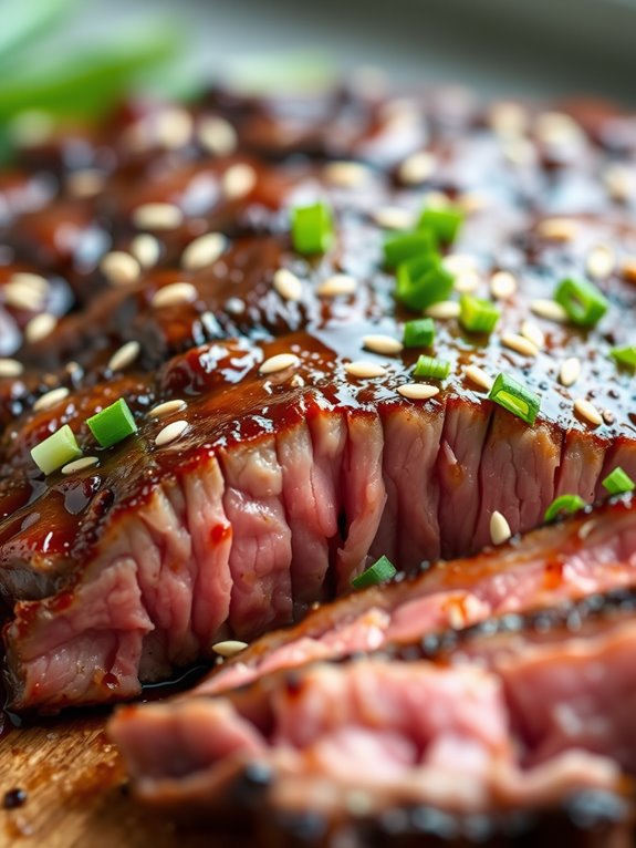 teriyaki flavored marinated steak