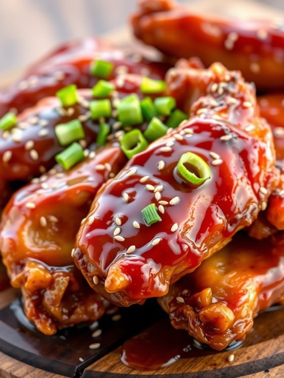 teriyaki glazed chicken wings