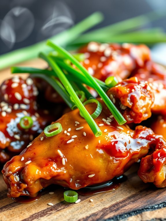 teriyaki glazed chicken wings