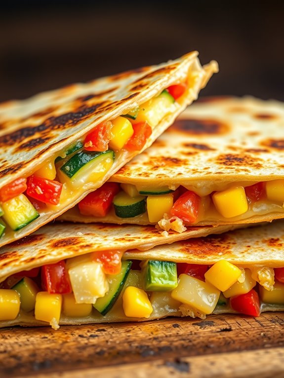 vegetable filled quesadilla recipe