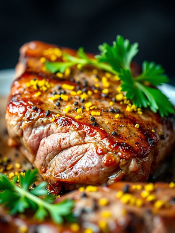 zesty lemon pepper steak