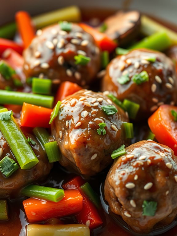 asian meatball casserole recipe