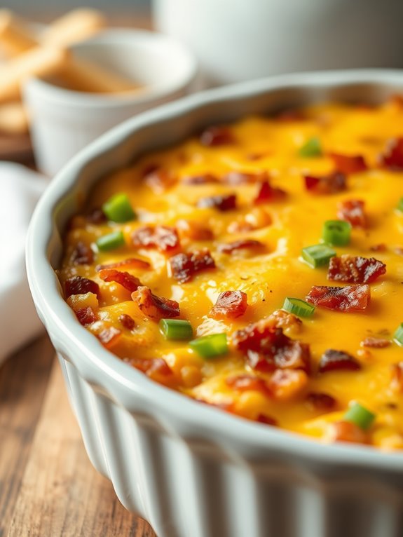 bacon cheddar egg bake