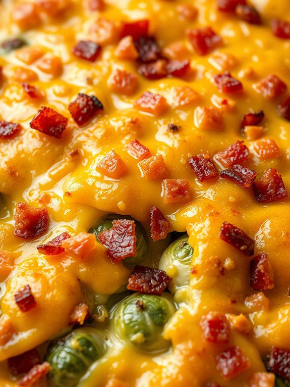bacon infused brussels sprouts casserole