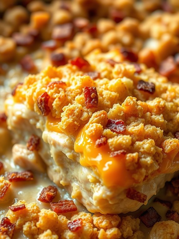 bacon ranch chicken casserole