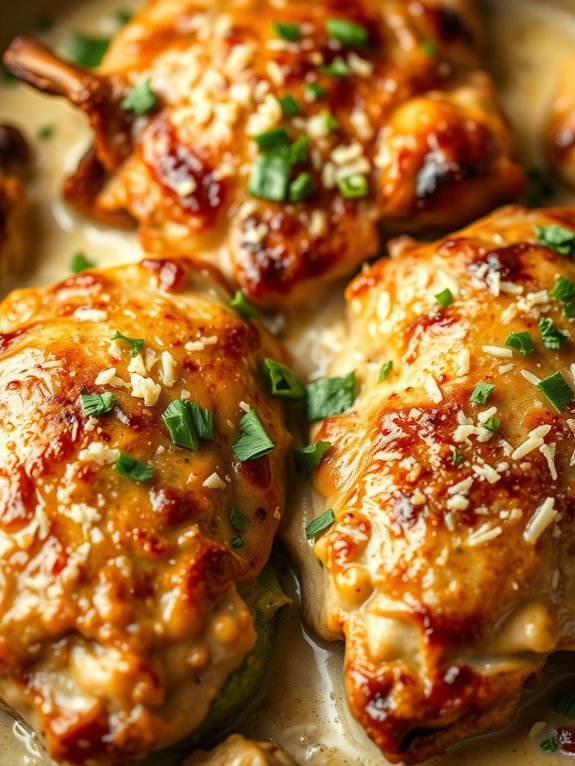 baked chicken with artichokes