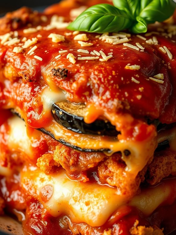 baked eggplant cheese dish