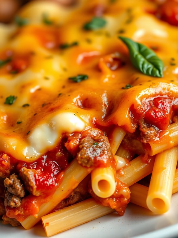 baked pasta with cheese