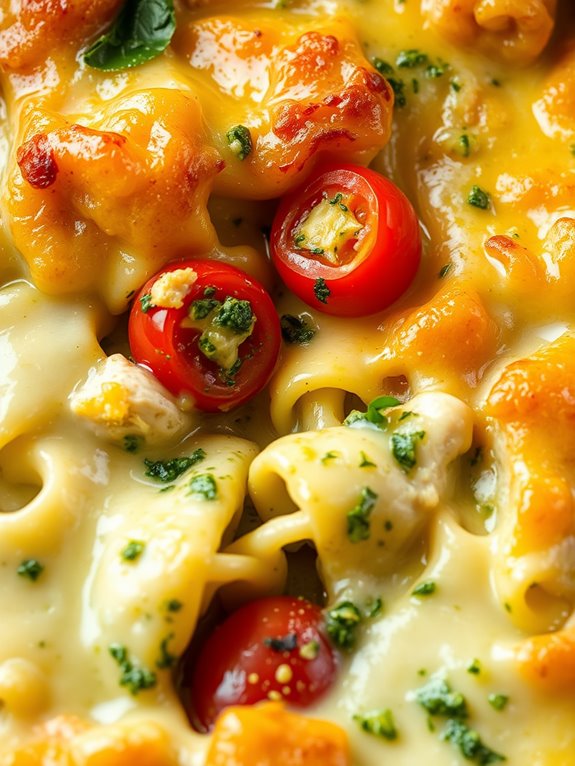 baked tortellini with pesto