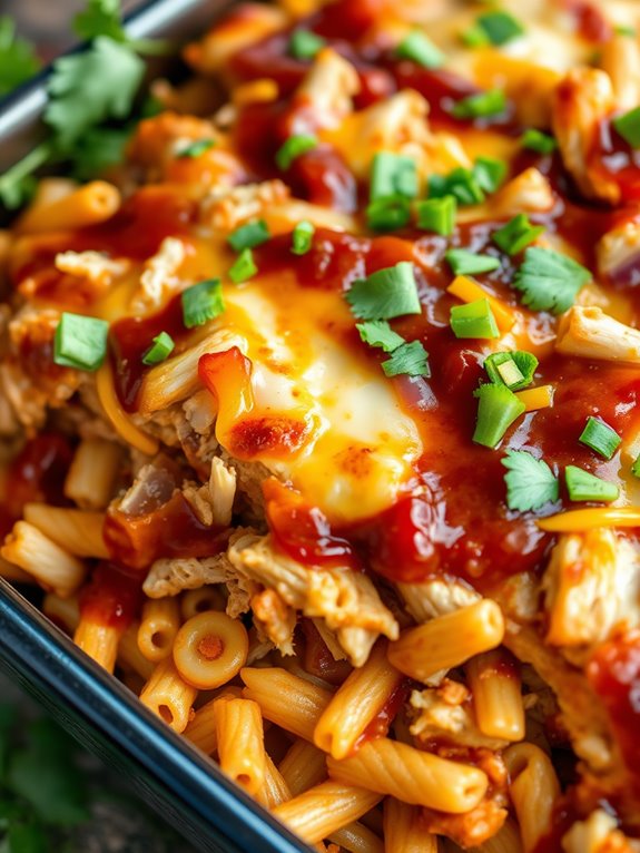 bbq chicken pizza bake