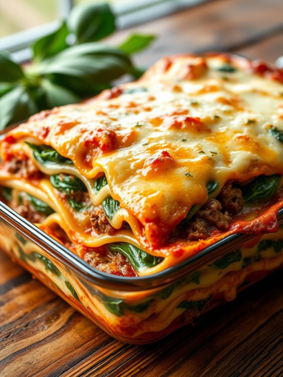 beef and spinach casserole