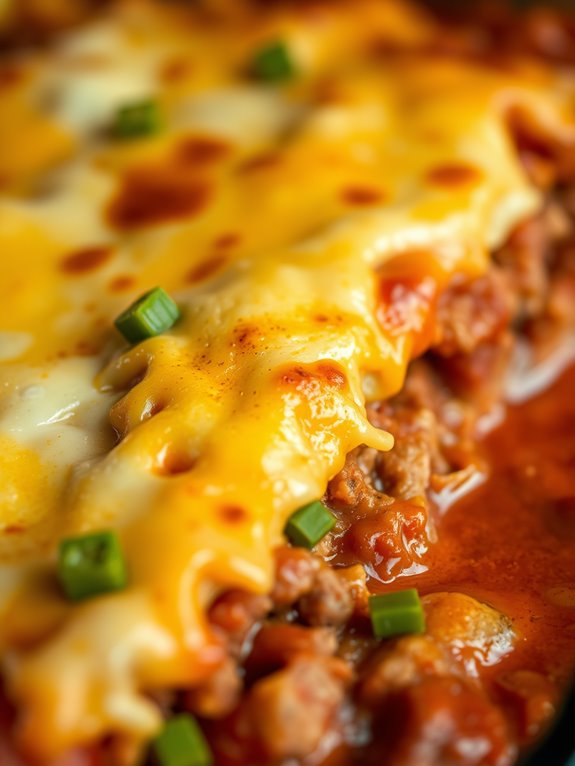 beef cheese enchilada casserole