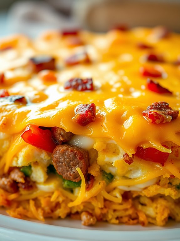 breakfast casserole with hash browns