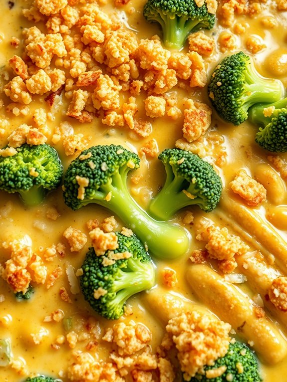 broccoli quinoa cheese bake