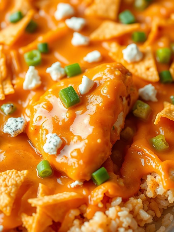 buffalo chicken casserole dish