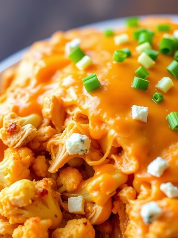 buffalo chicken cauliflower casserole