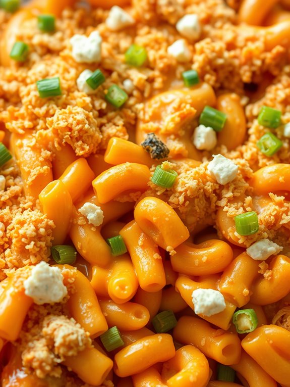 buffalo chicken pasta bake