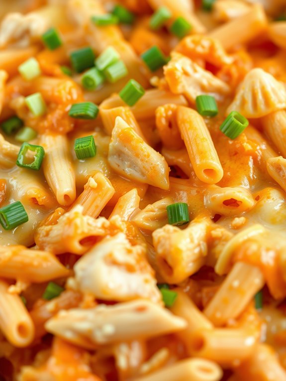 buffalo chicken pasta dish