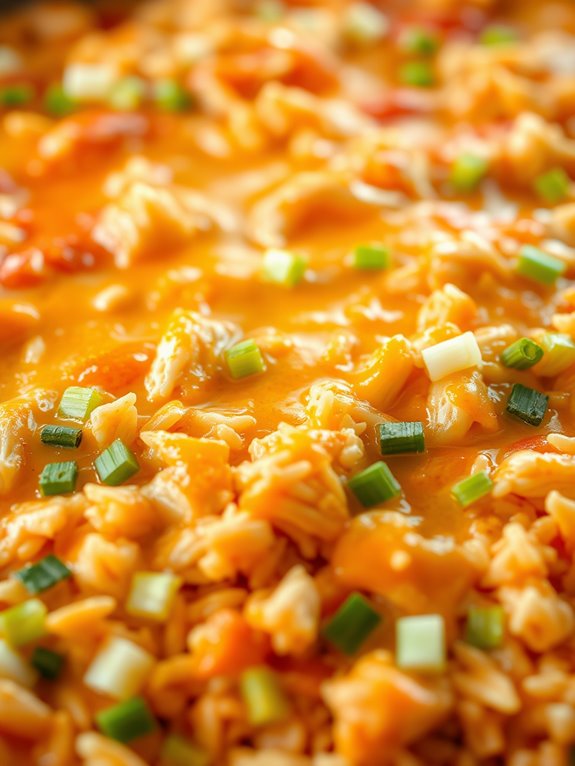 buffalo chicken rice casserole