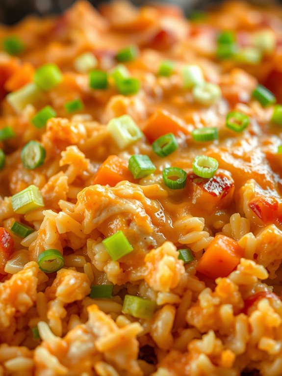 buffalo chicken rice casserole