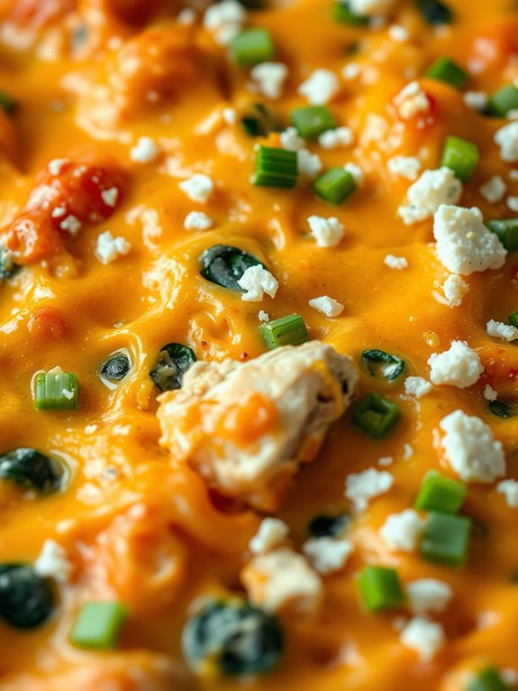 buffalo chicken spinach casserole