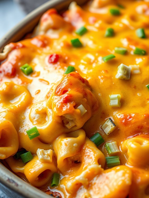 buffalo chicken tortellini casserole