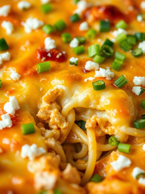 buffalo chicken zucchini casserole