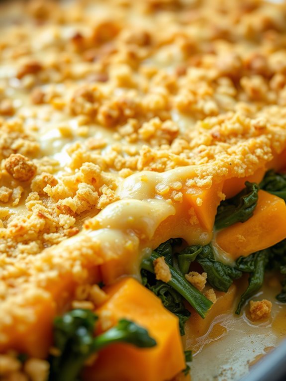 butternut squash and kale