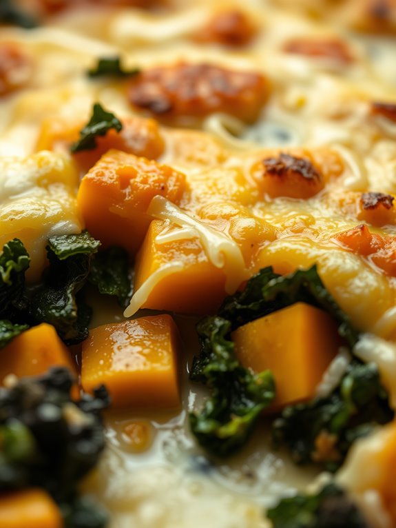 butternut squash kale casserole