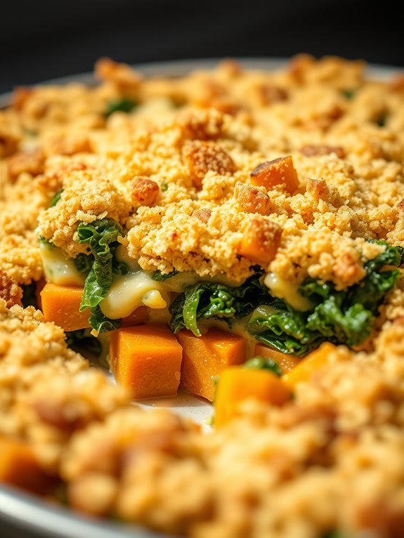 butternut squash kale casserole