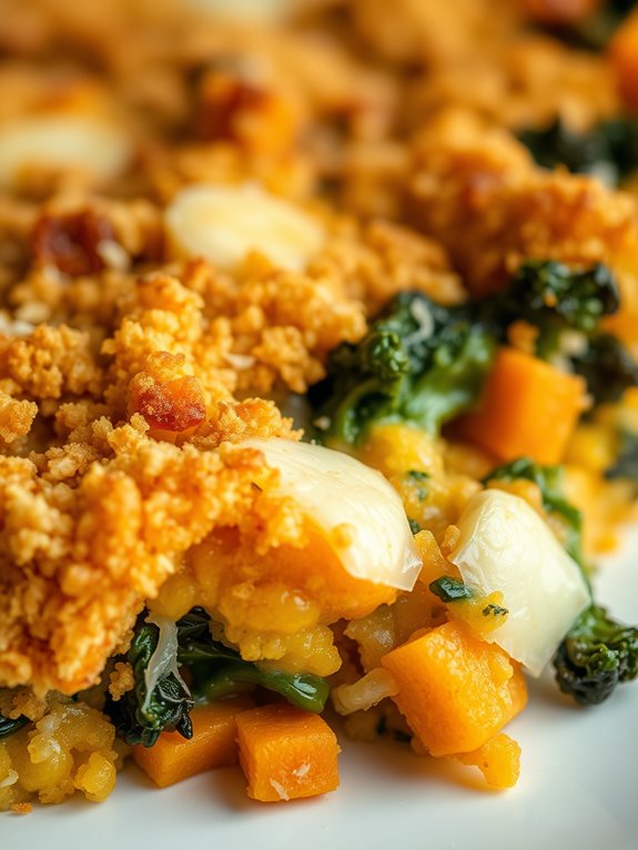 butternut squash kale casserole