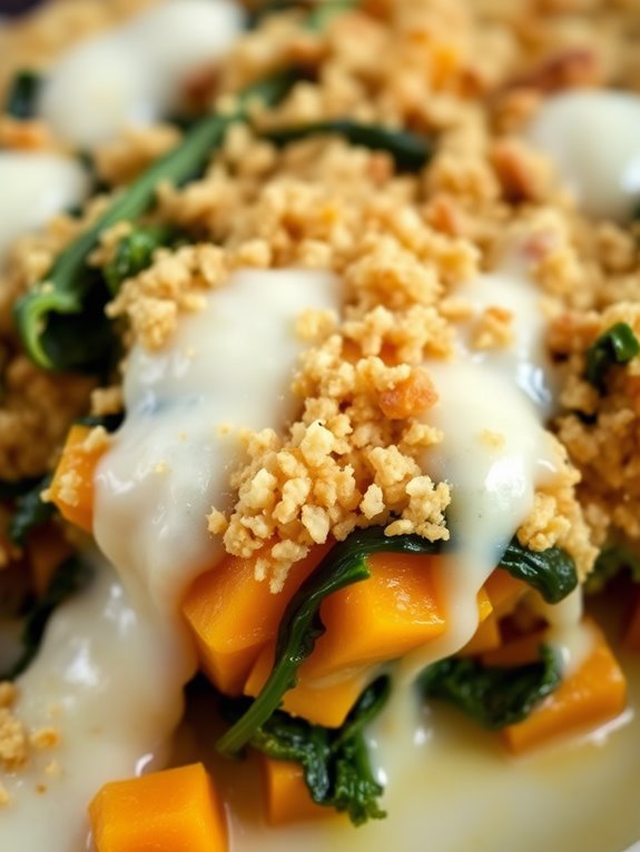 butternut squash kale casserole