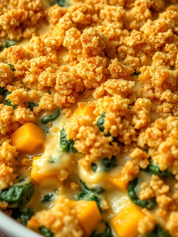 butternut squash spinach casserole