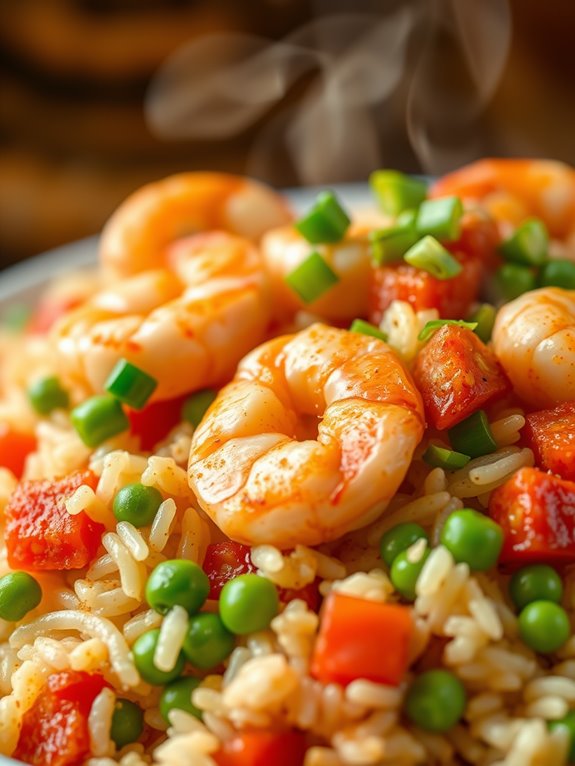 cajun shrimp rice dish