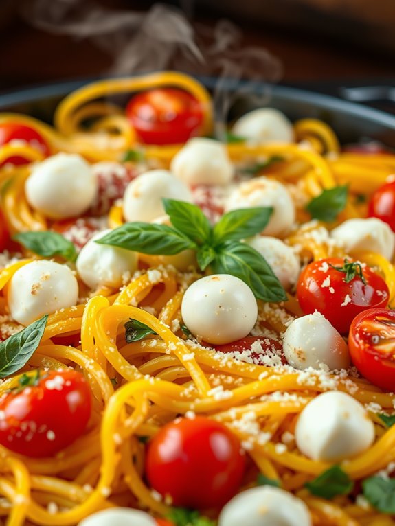 caprese spaghetti squash casserole