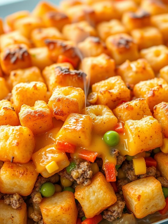 casserole with hamburger and veggies