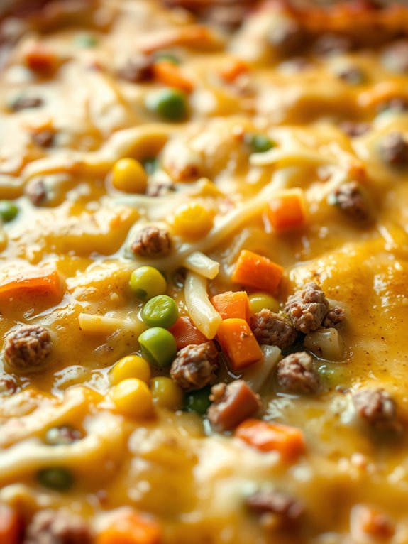 casserole with hamburger vegetables