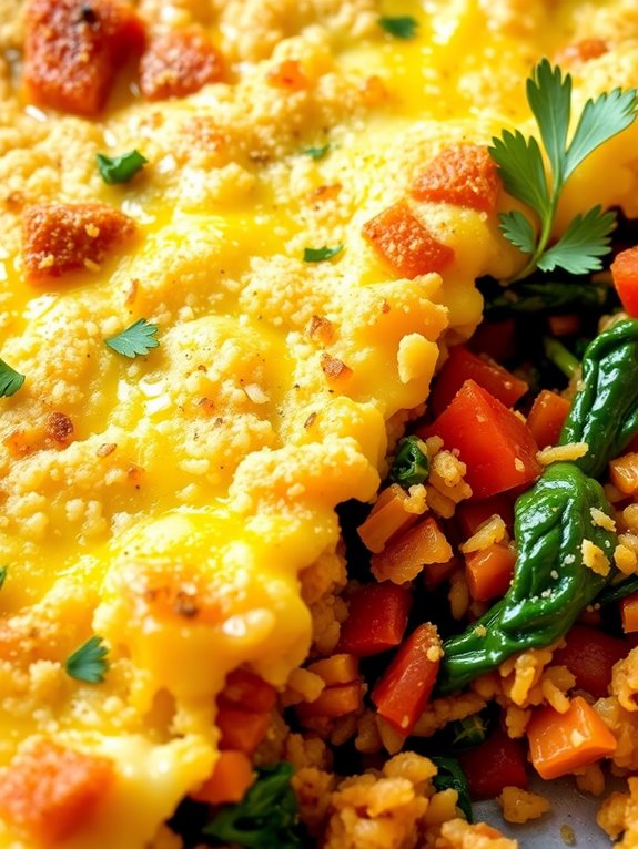cauliflower rice turkey casserole