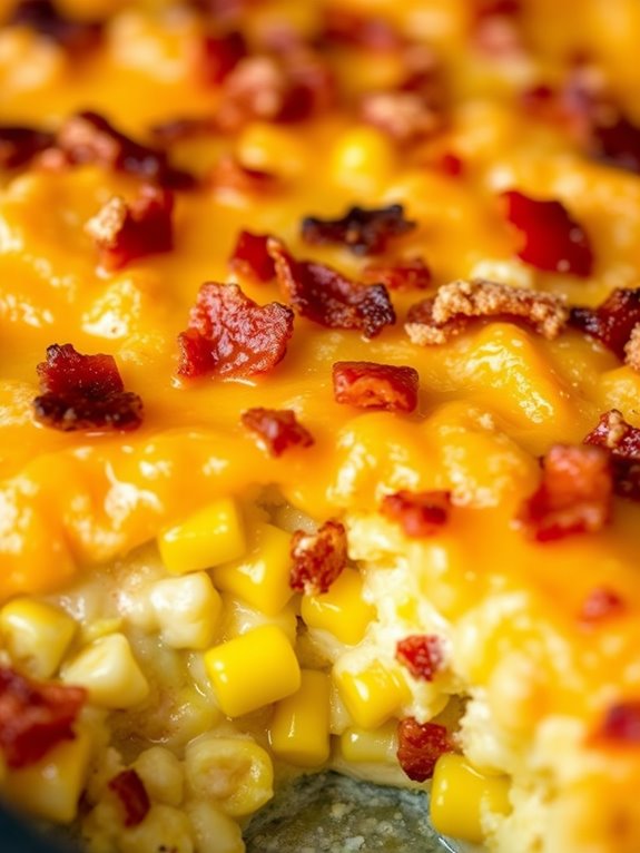 cheesy bacon corn delight