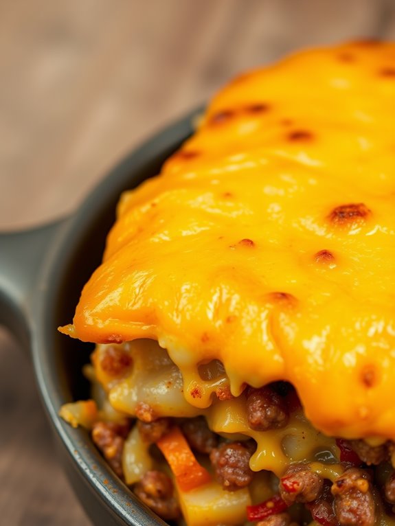 cheesy beef potato casserole