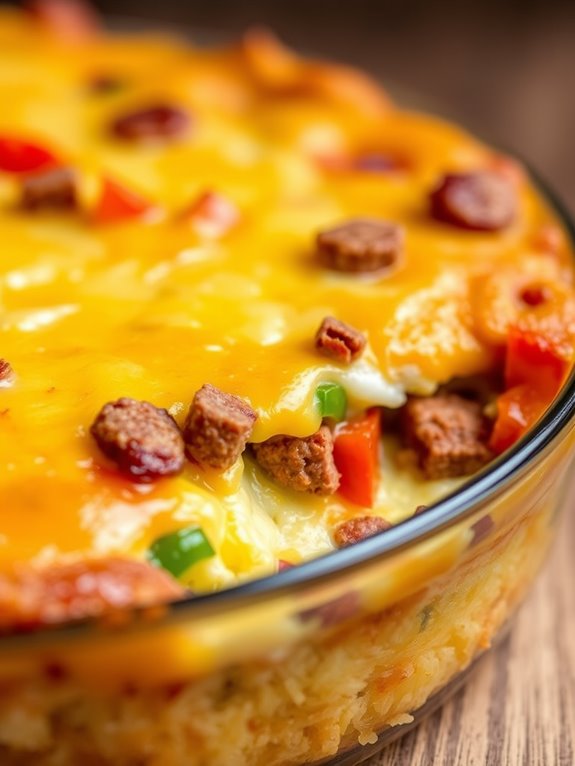 cheesy breakfast hash browns