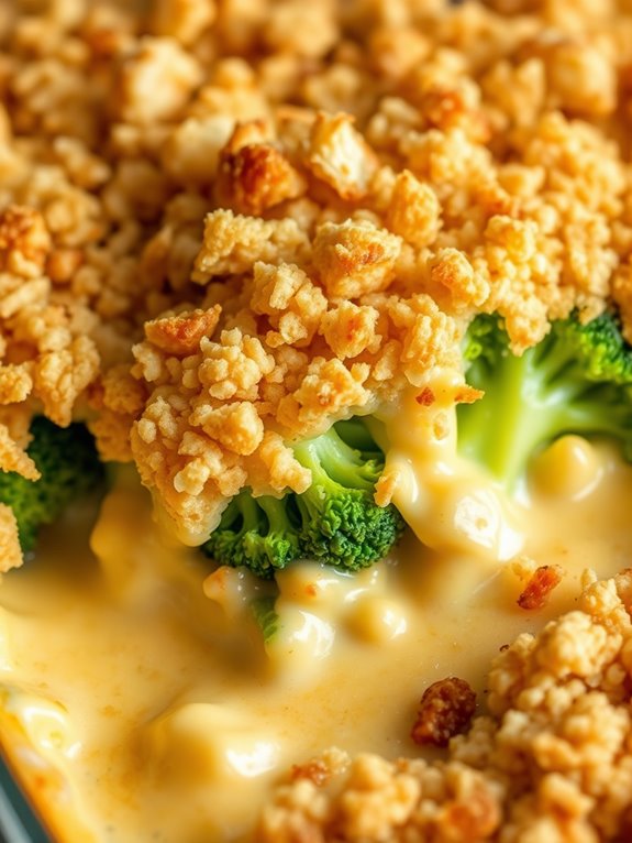 cheesy broccoli casserole dish